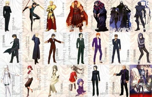  Fate\zero characters on one pic