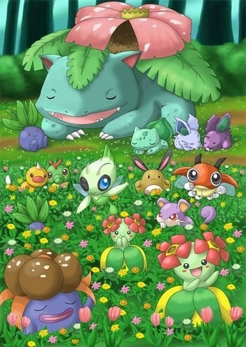 grass pokemon wallpaper