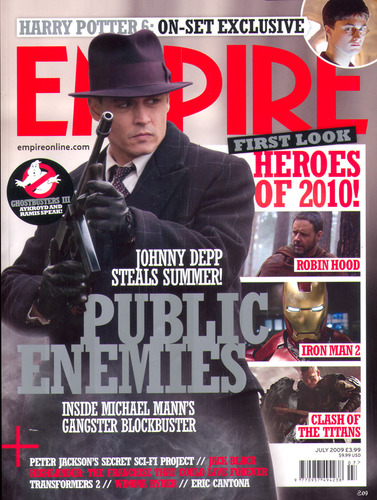  July 2009 Empire magazine makala (cover)
