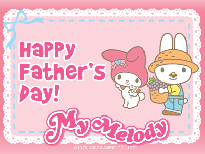  My Melody Father's araw E-Card