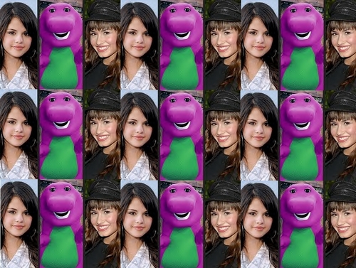  Selena,Barney,and Demi