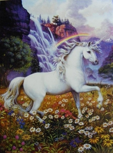  Unicorn in the маргаритка Field