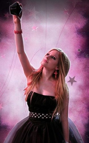Avril On Black Star