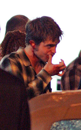  Bloody Rob On The Set Of Remember Me
