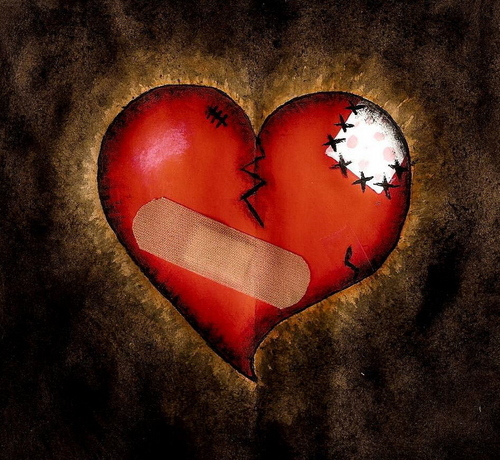  Broken coração