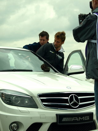  Christine Bleakley meets Jenson Button