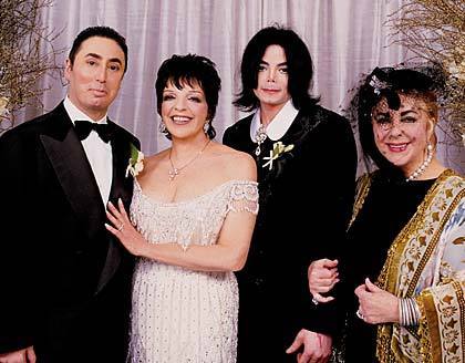  David Guest,Liza Minnelli,Michael Jackson,Elizabeth Taylor