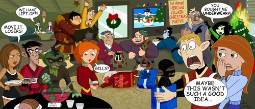  Hero and Villain Weihnachten Party