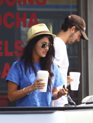  Megan & Shia Grabbing Coffee