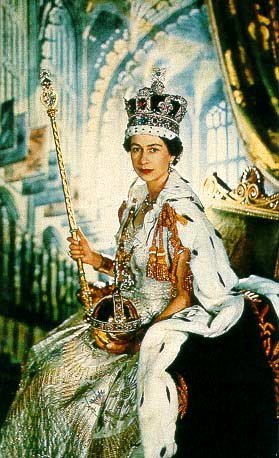  Queen Elizabeth II at her Coronation