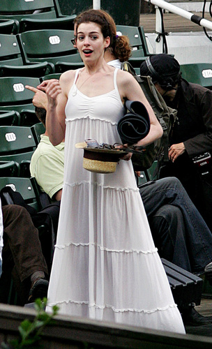  Anne on the set of "Shakespeare in the Park"