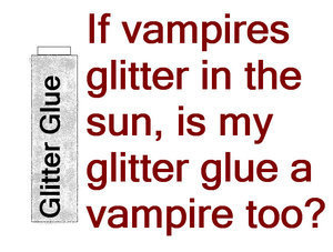  Glitter Glue vampire