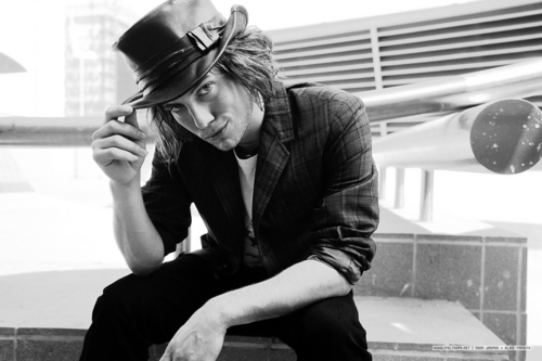 Jackson Rathbone with Hat on a Roof