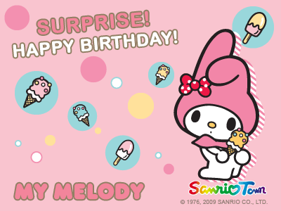  My Melody Birthday e-Card (Full View Please)
