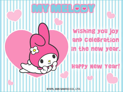  My Melody New Years e-Card