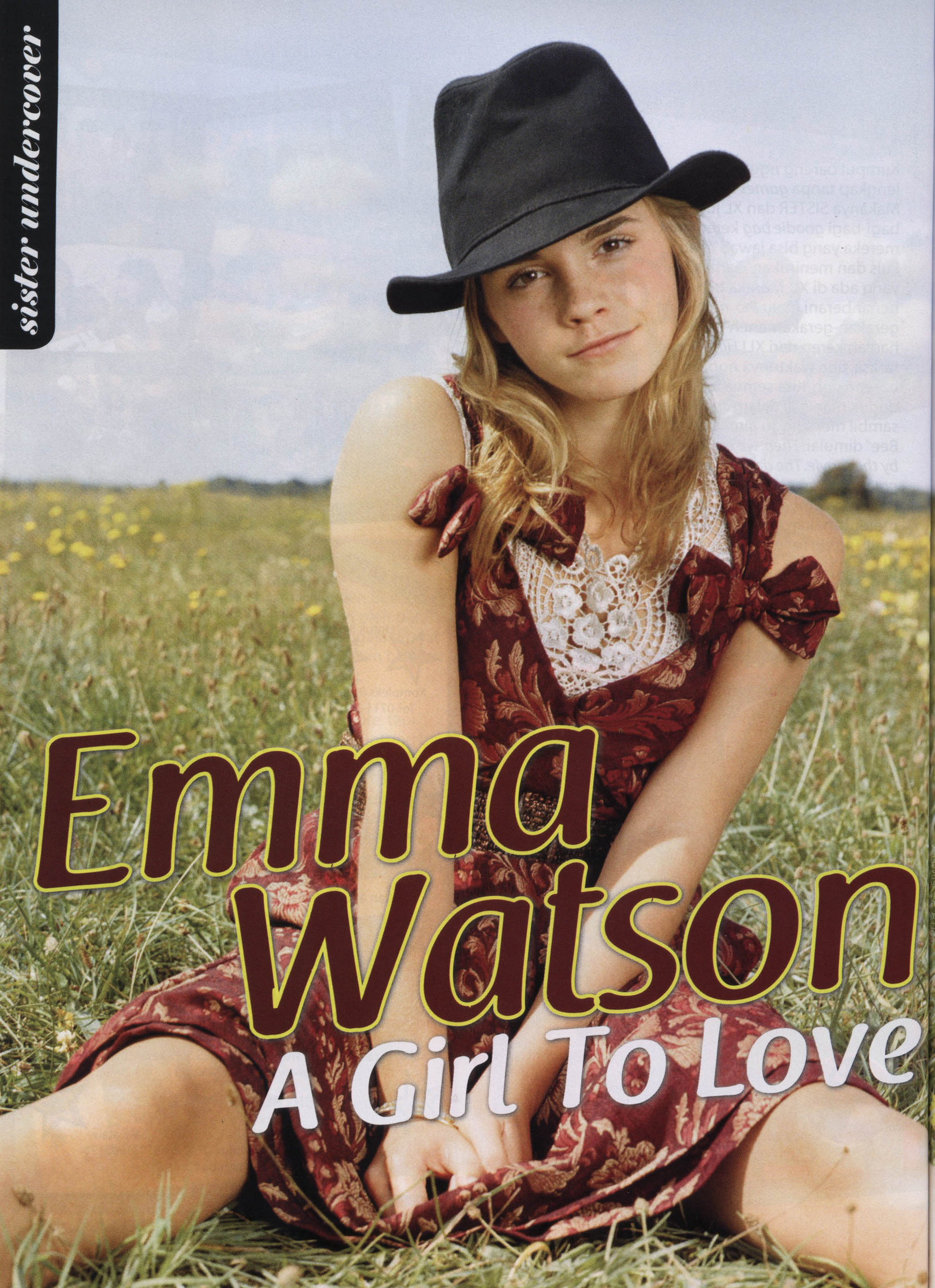 Sister magazine. Emma Watson Magazine. Журнал Систерс.