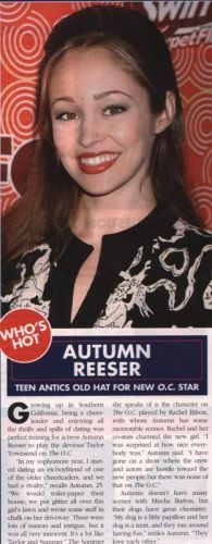 Autumn Reeser in Inside TV magazine