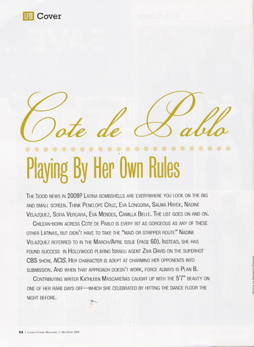  Cote de Pablo in 'Latino Future' Magazine