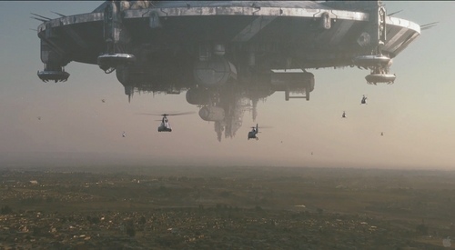  District 9 wallpaper Alien Motherships guns Helicopters