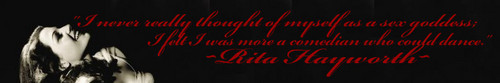  Rita Hayworth Banner #1