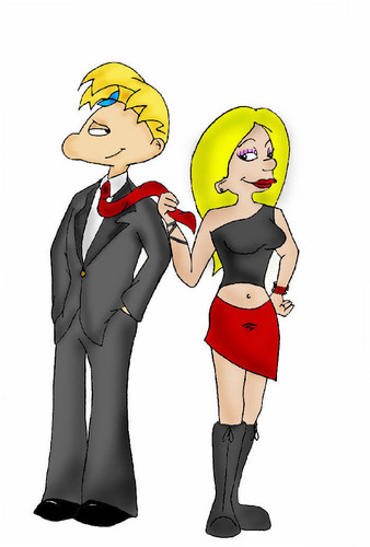  Arnold and Helga Flirting