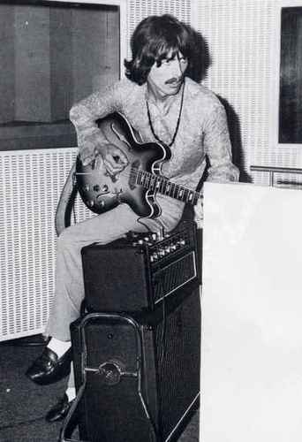 George Harrison and his Epiphone Casino