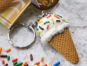  Ice Cream Cone Keychain