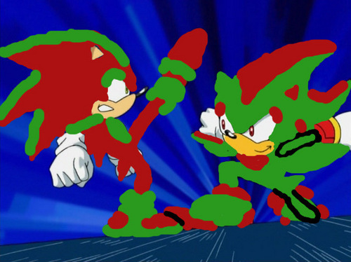  Slade (red) and Blade(green)