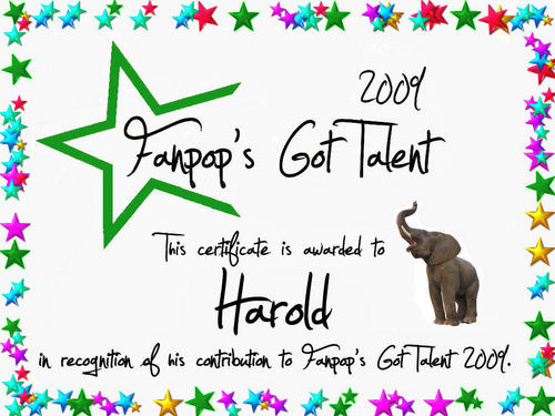  Harold Certificate