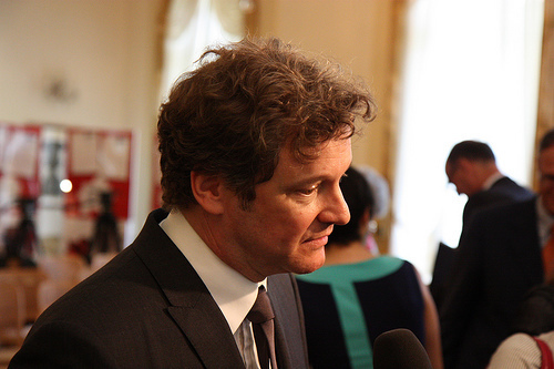 Colin Firth at G8 Summit Leader Letter Writing Awards