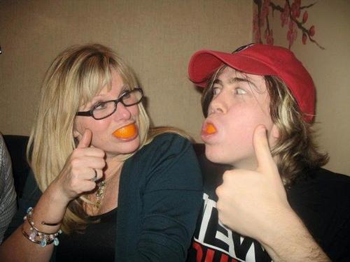 James and his mum