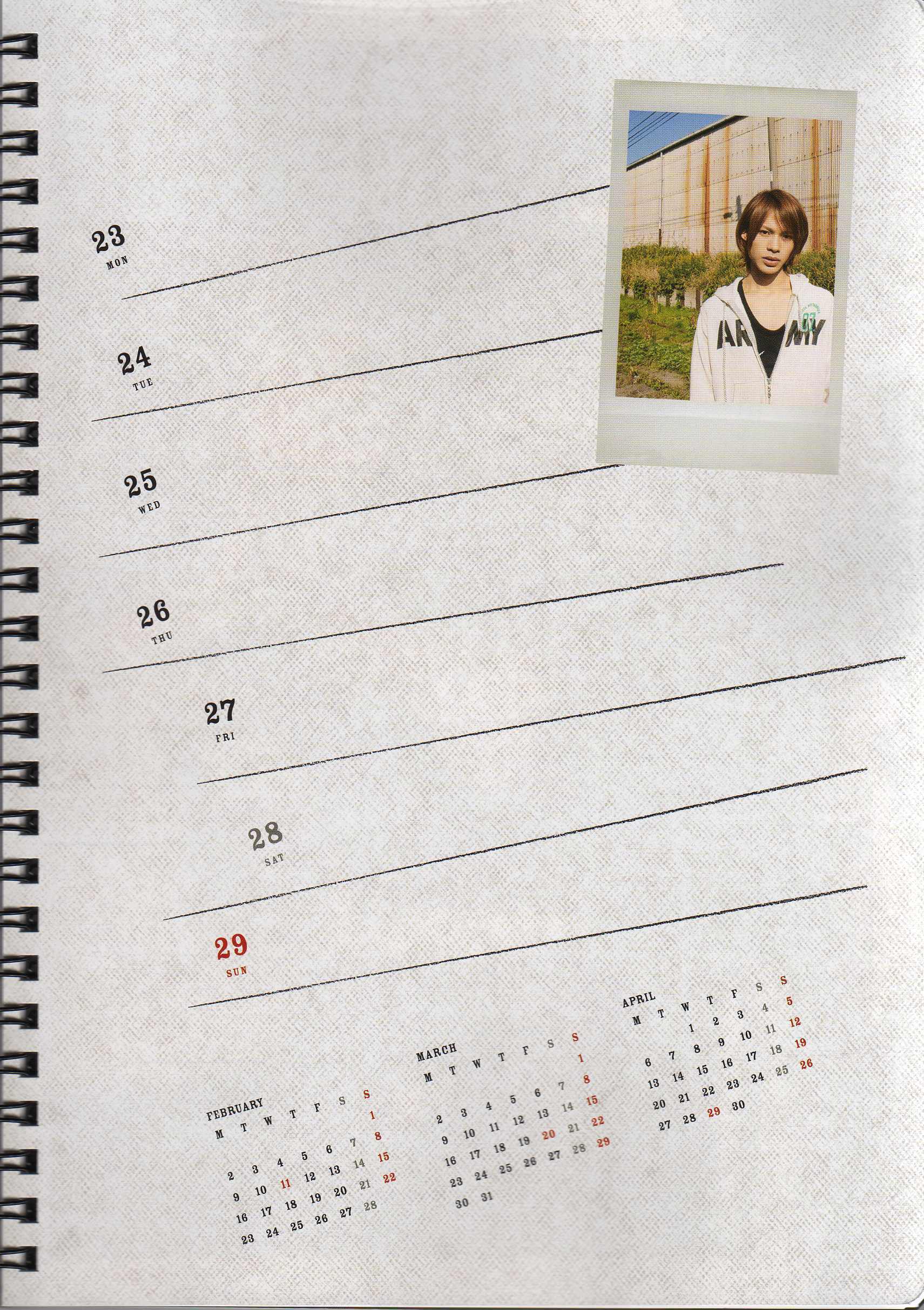 KAT-TUN Calendar 2008/2009