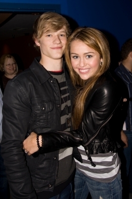 Miley Cyrus and Lucas Till