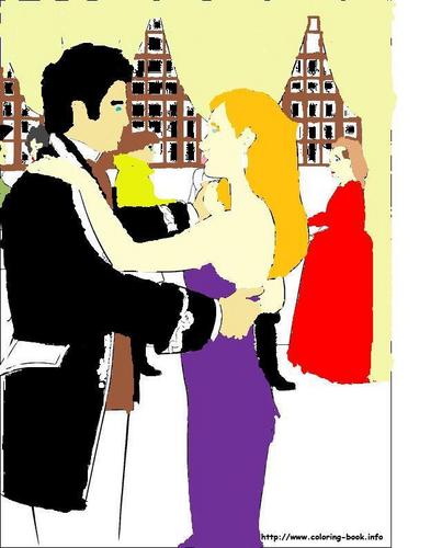  My colouring of the ballroom scene
