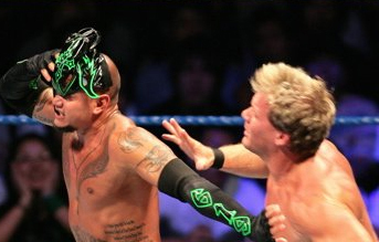 Rey Mysterio's mask falls off
