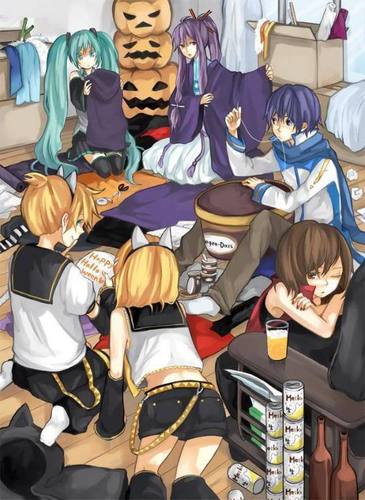  The VOCALOID getting ready for Halloween