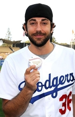 Zachary Levi Throws Ceremonial First Pitch At The Dodger Game 