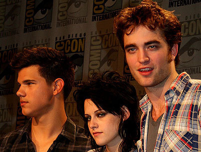  rober goodlooking The 'New Moon' threesome at the SDCC press conference