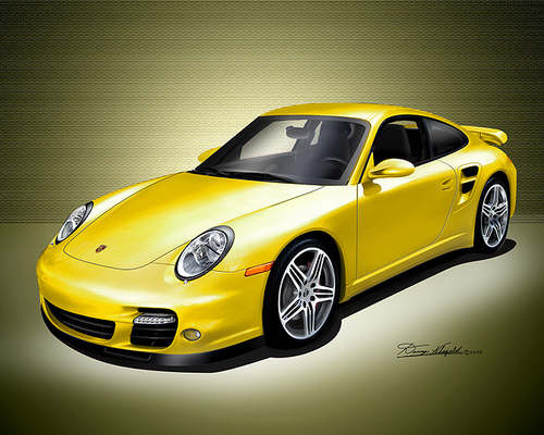  Alice's Yellow Porsche 911 Turbo