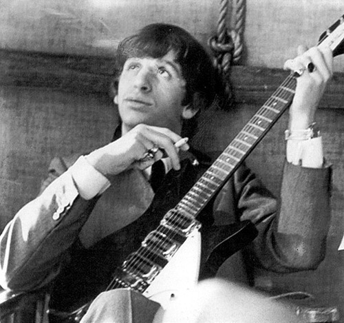 Ringo (yes Ringo) and John Lennon's guitar