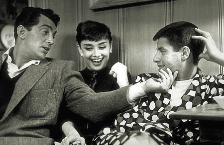  Audrey with Jerry Lewis and Dean Martin