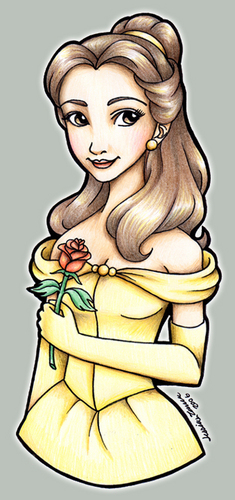  Belle Holding the Rose