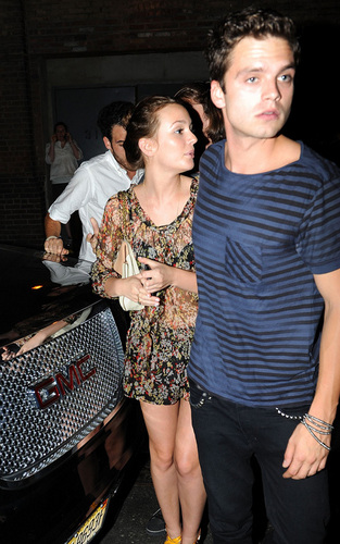  Leighton Meester and Sebastian Stan in NYC