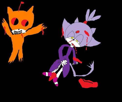 OMG!!!!!!!! tails doll killed blaze the cat well that doesnt means i hate blaze!