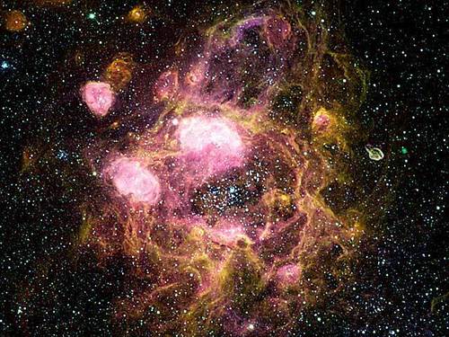 roze and Yellow in SPACE!