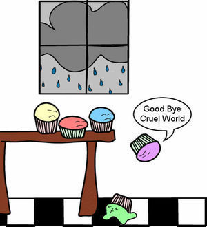  suicidal 컵케익