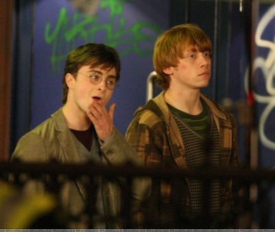  20.4.09 Filming Deathly Hallows in Londra