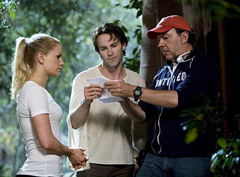  Anna and Stephen on set of True Blood