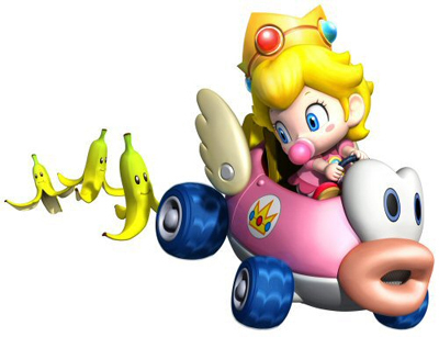  Baby melocotón Mario Kart