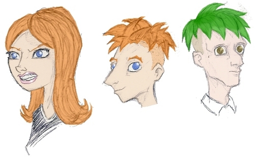  Candace, Phineas & Ferb sketches
